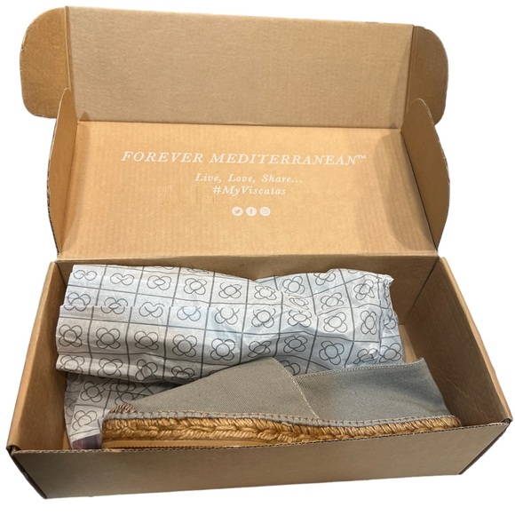 VISCATA Tan Slip-On Canvas Espradrilles NIB Size 42 Fits US 9.5 - Picture 6 of 16